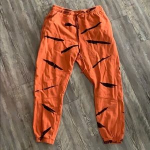 Target orange sweatpants
